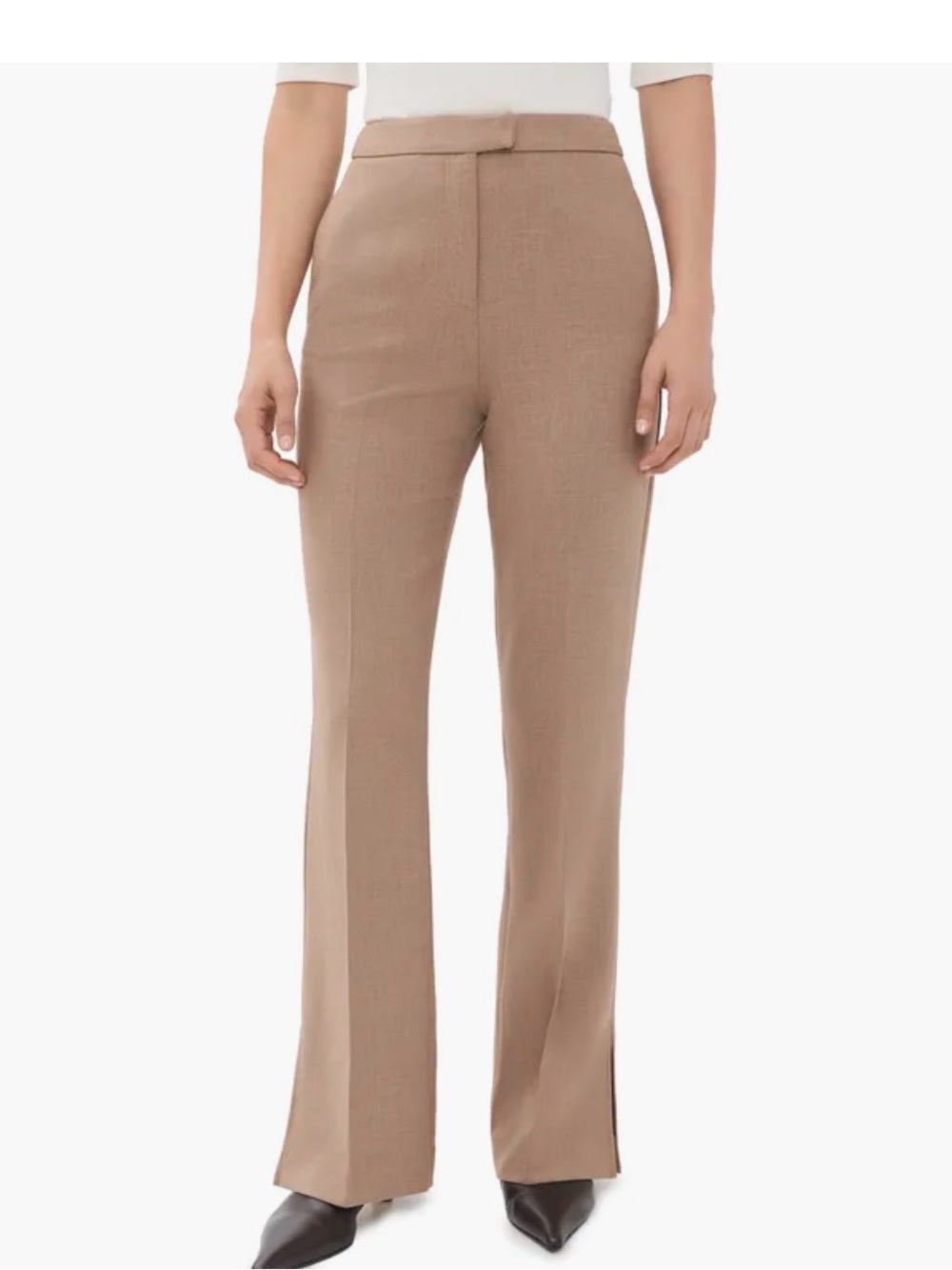 ALIGNE Marlon Split Trousers Oatmeal size 30